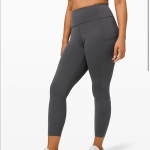 Lululemon Fast & Free Tight 25” in graphite grey
